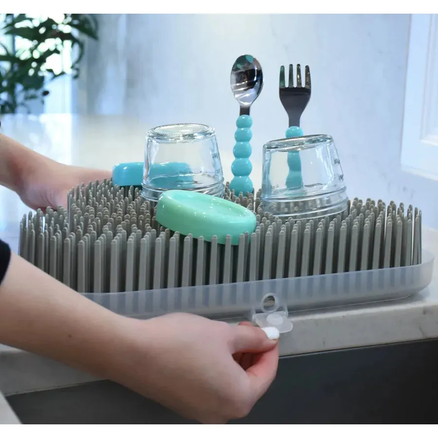 Melii Baby Bottle Drying Rack Grey Cloud