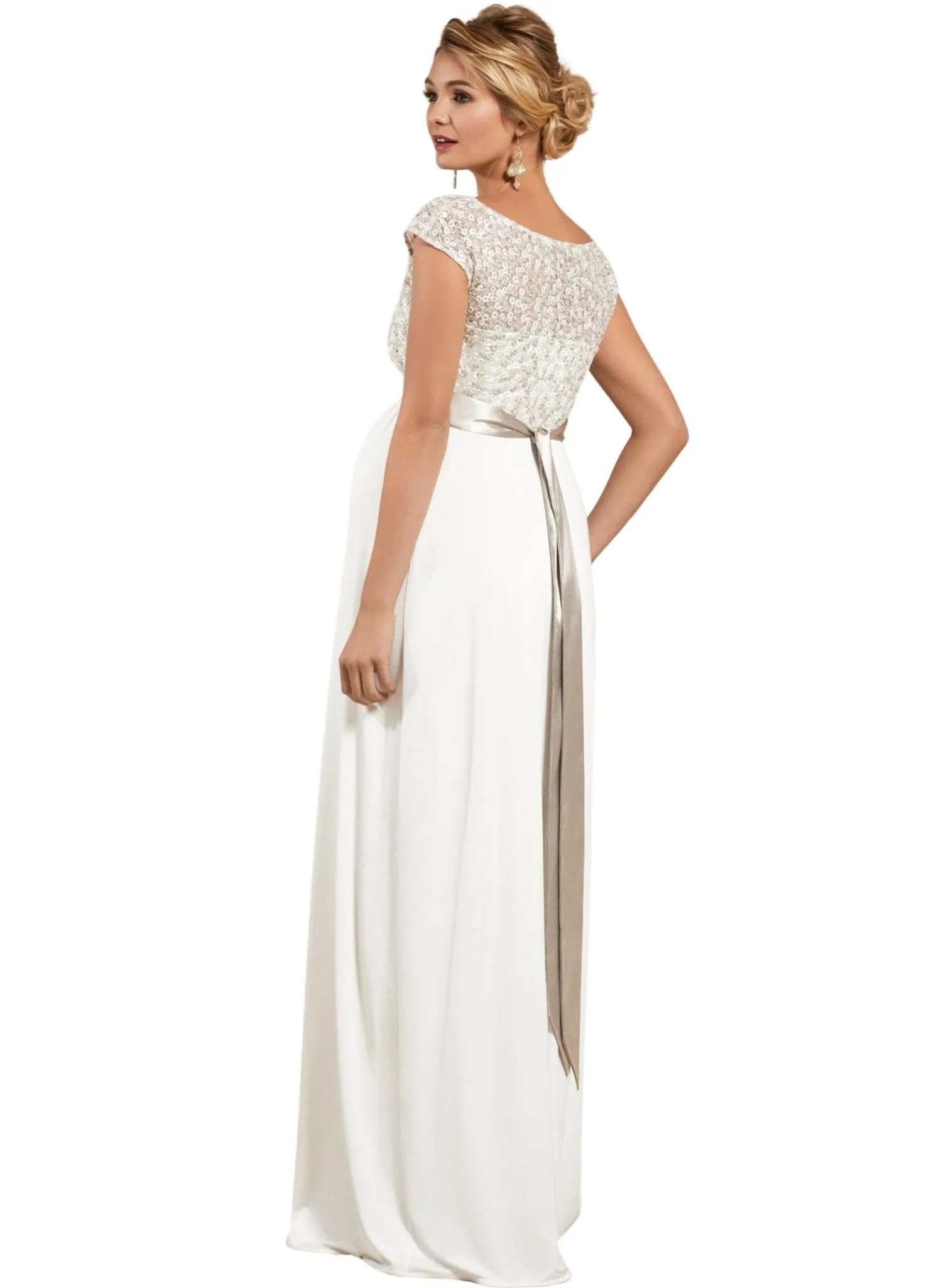 Mia Maternity Gown - Ivory