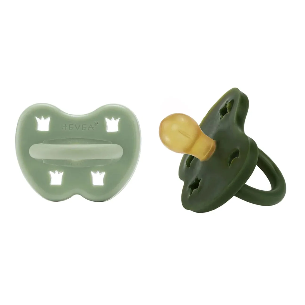 Moss Green & Deep Forest Green Round Pacifier 2 Pack (3-36 Months)