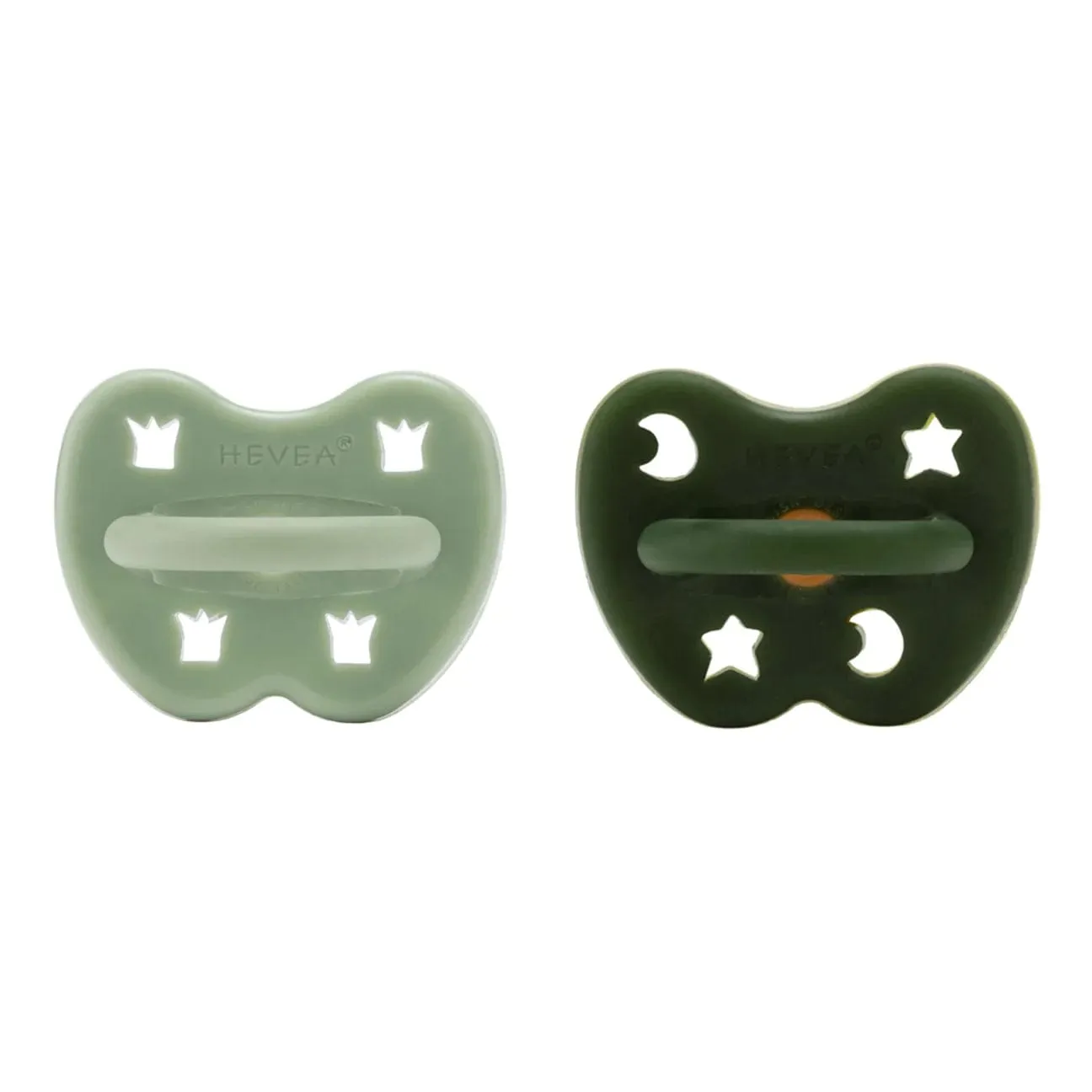 Moss Green & Deep Forest Green Round Pacifier 2 Pack (3-36 Months)