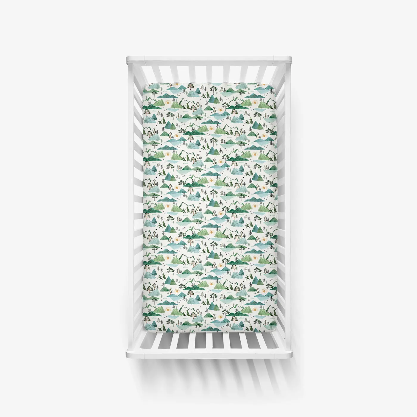 Mountain Mist Fitted Crib Sheet