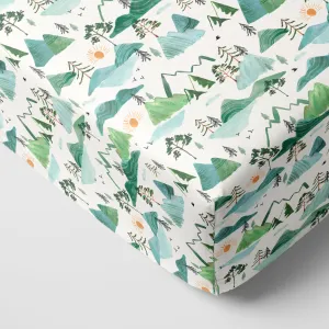 Mountain Mist Fitted Crib Sheet