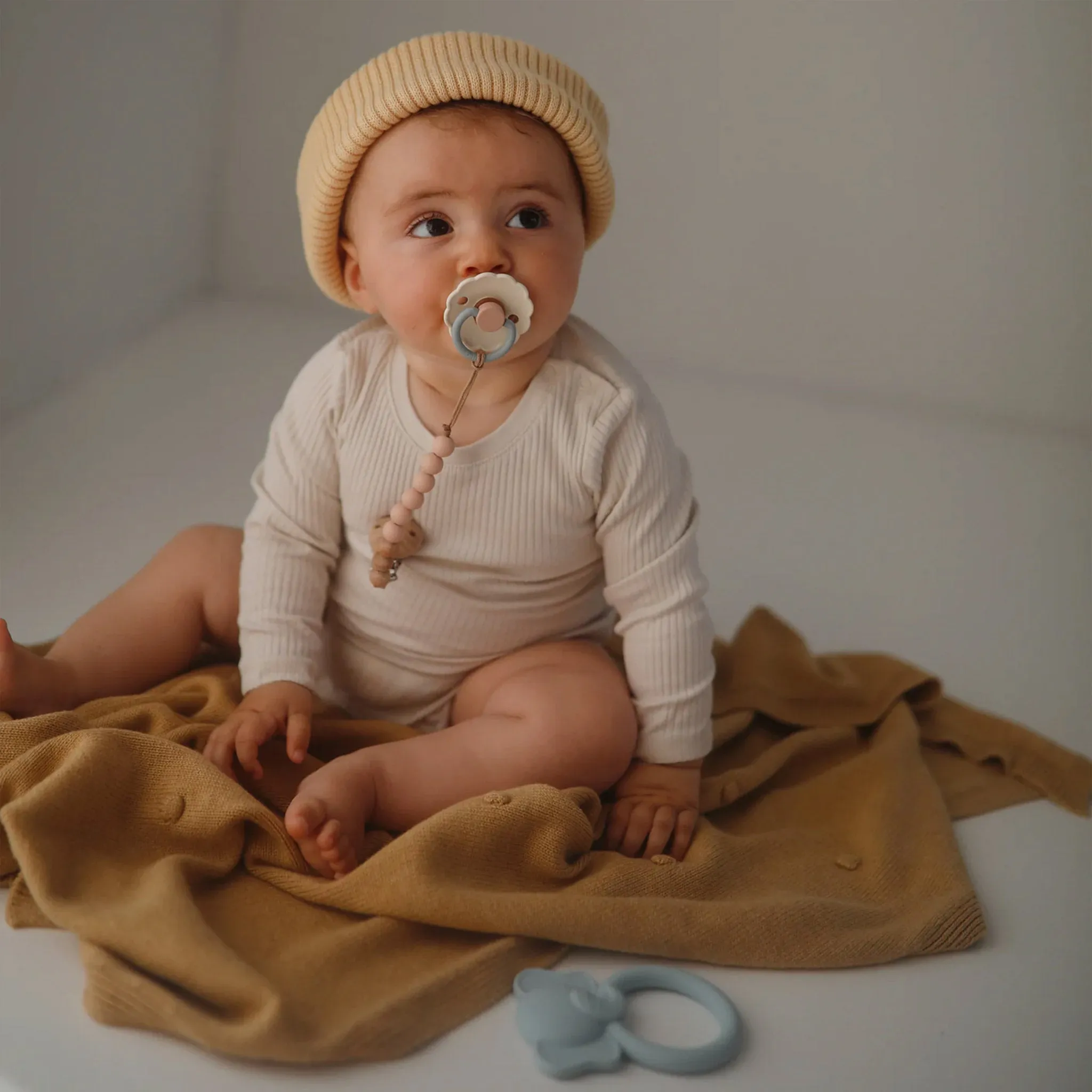 Mushie Eva Silicone Pacifier Clip