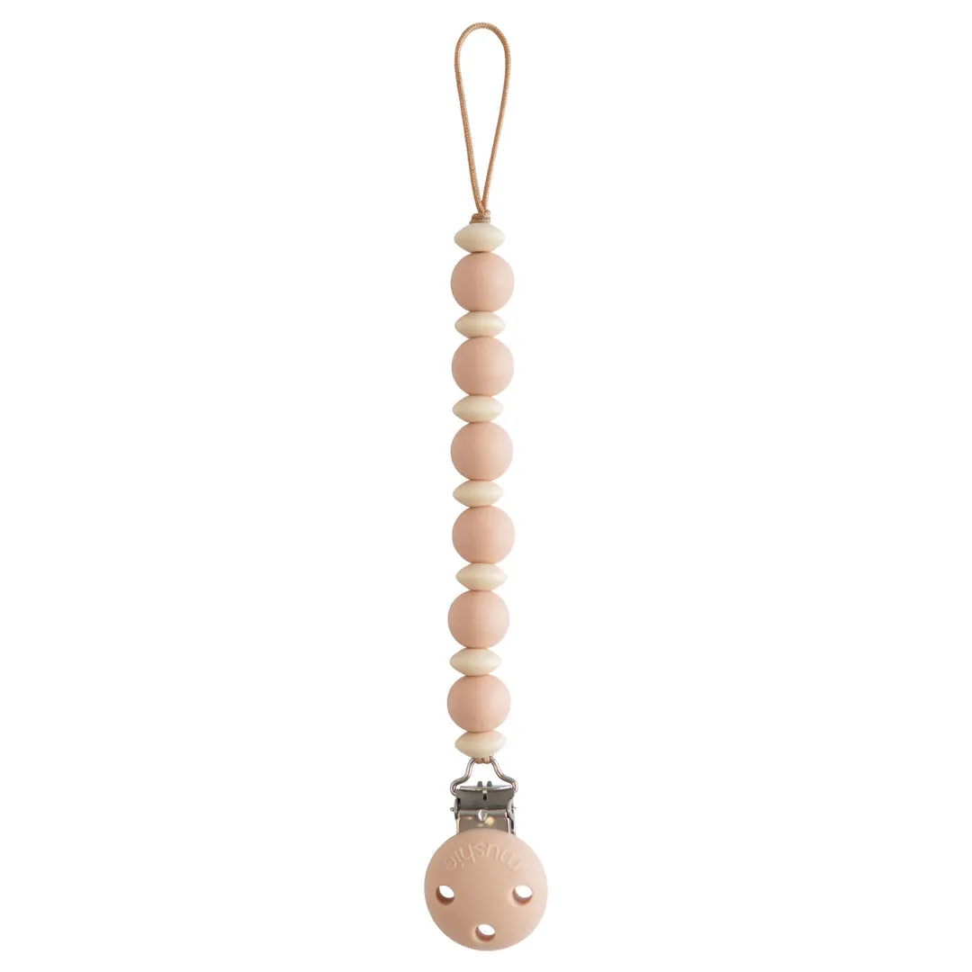 Mushie Silicone Luna Pacifier Clip