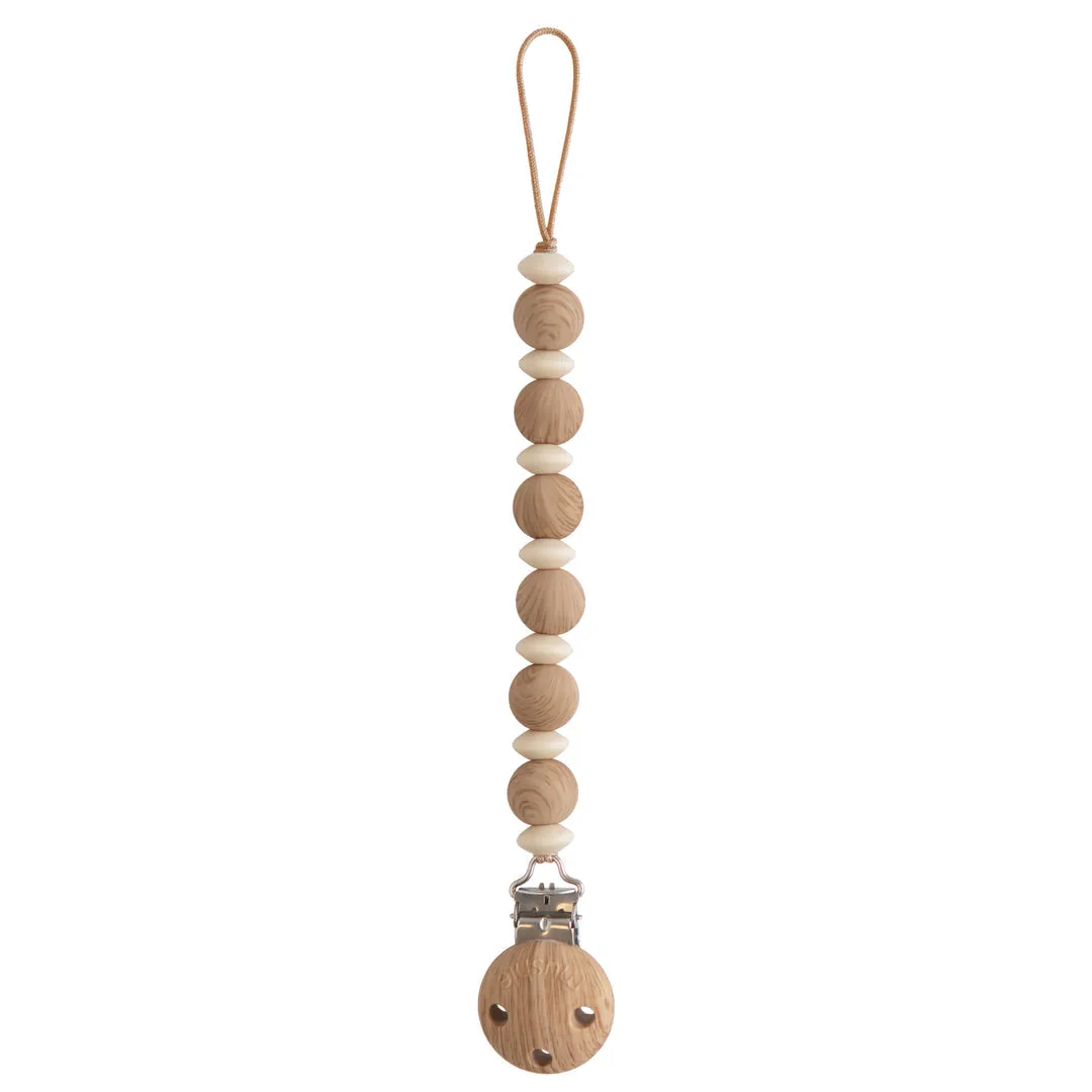 Mushie Silicone Luna Pacifier Clip
