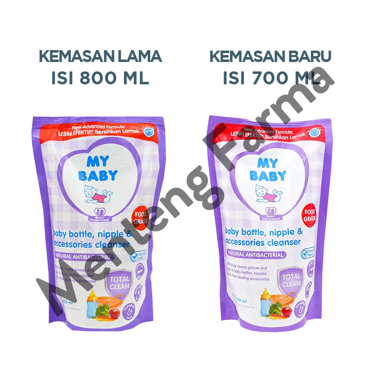 My Baby Bottle Nipple Cleanser Refill 700 mL - Sabun Cuci Botol Bayi