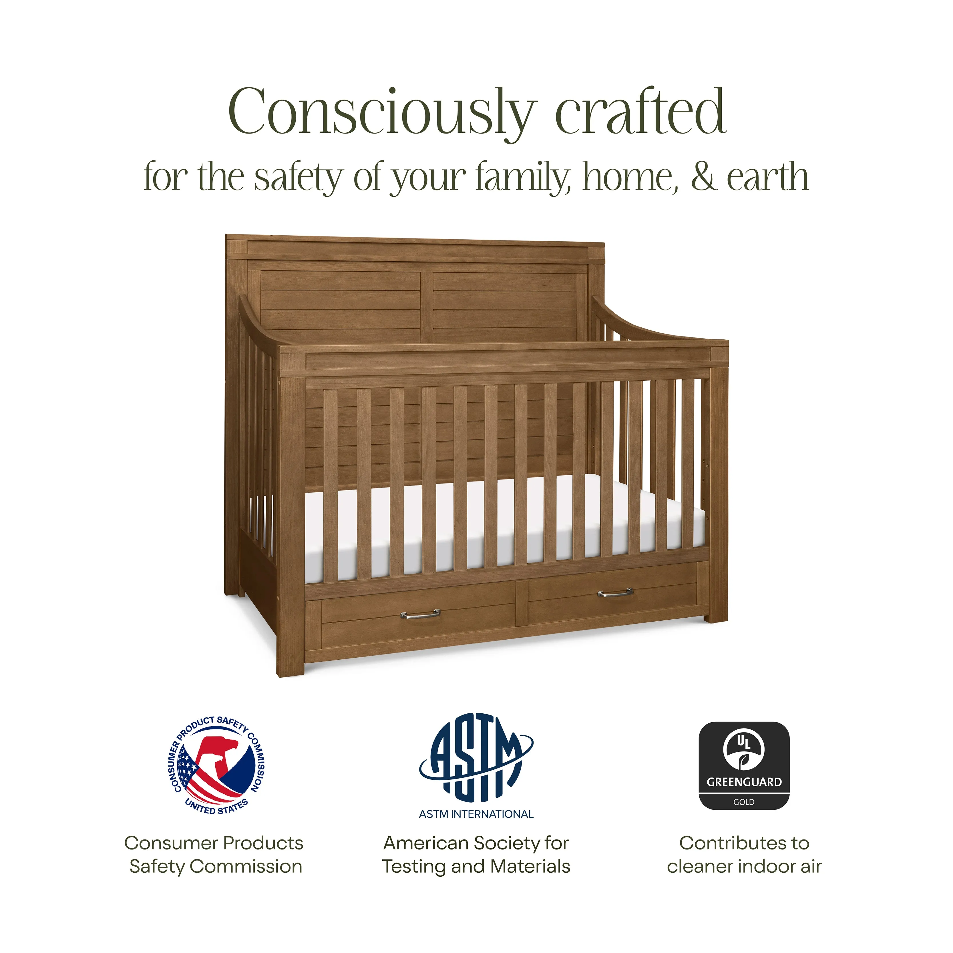Namesake Wesley Farmhouse Storage Crib