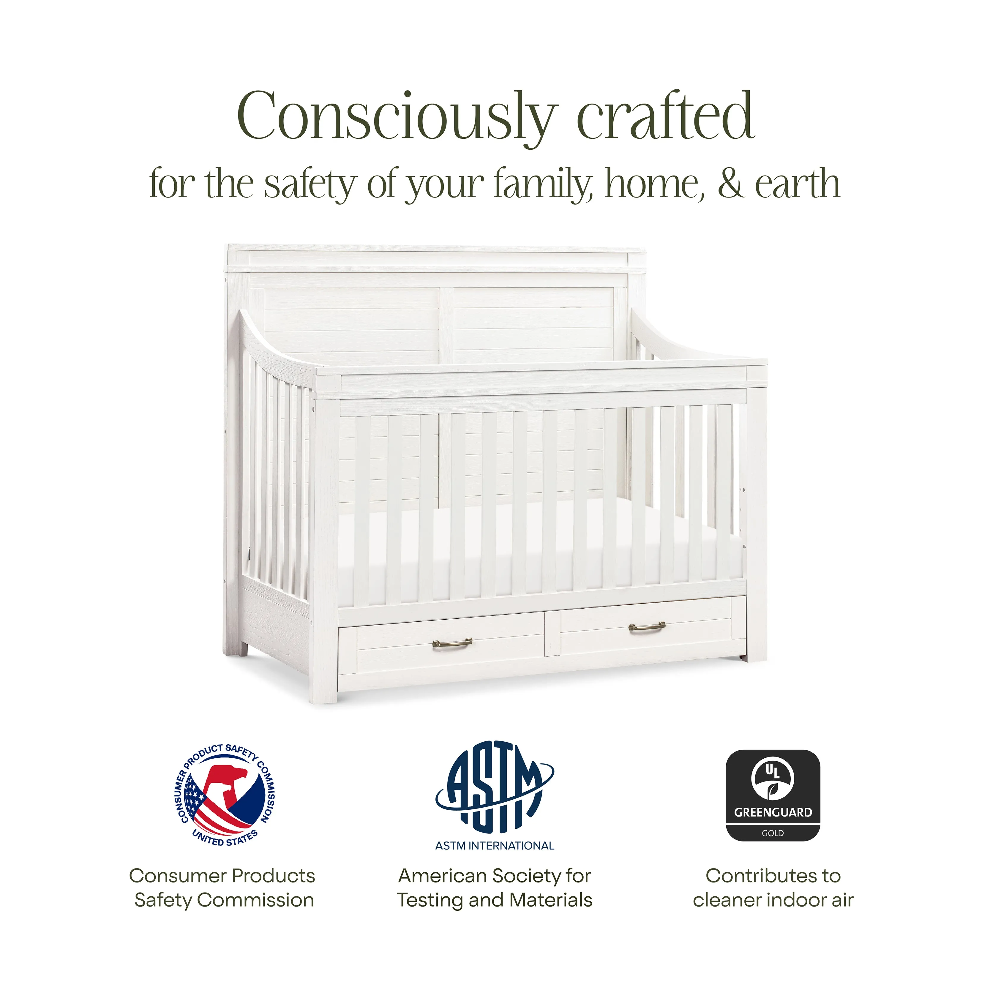 Namesake Wesley Farmhouse Storage Crib