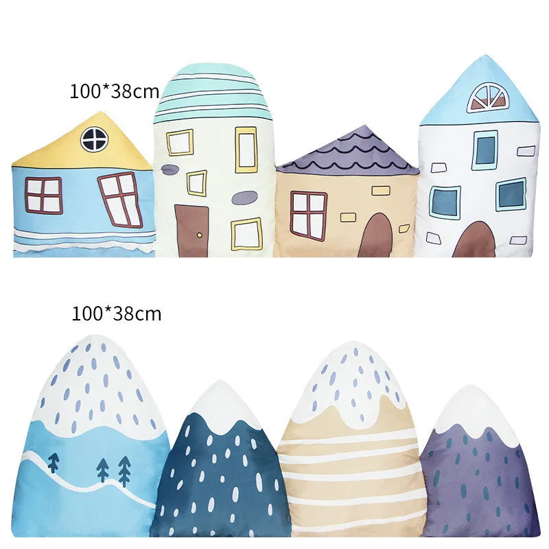 Nordic Style Crib Surround House Mountain  Baby Decoration