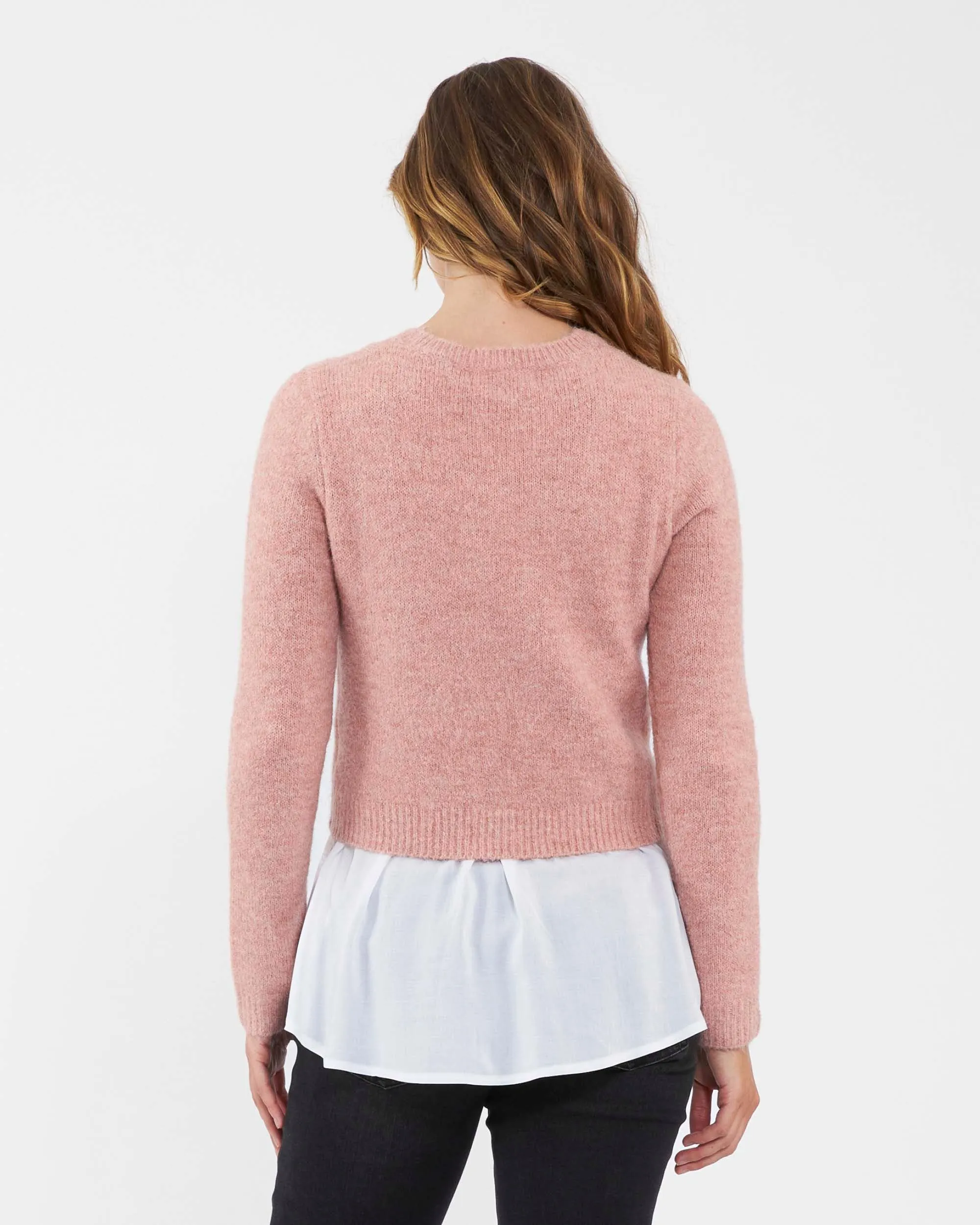 'Patty' Detachable Nursing Knit - Dusty Pink