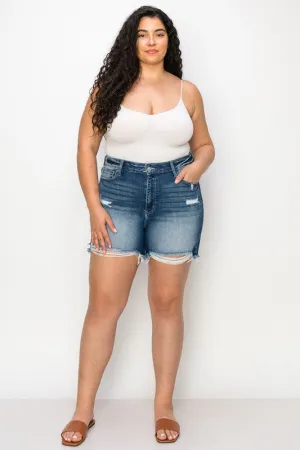 Peyton Plus Size High Rise Stretch Short Jeans