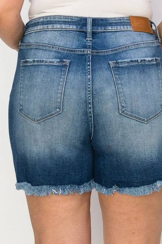 Peyton Plus Size High Rise Stretch Short Jeans