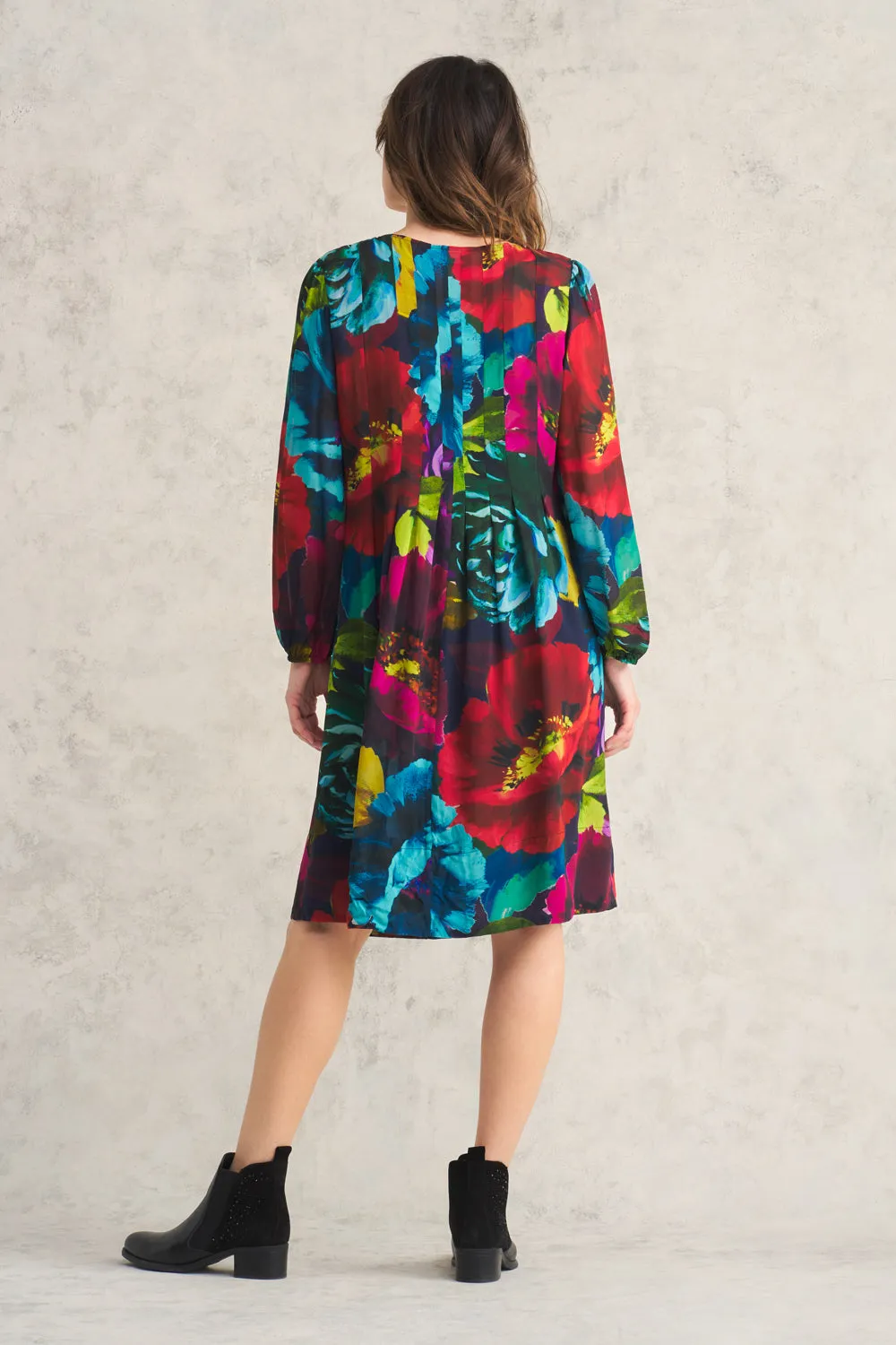 Pleated Georgette Dress