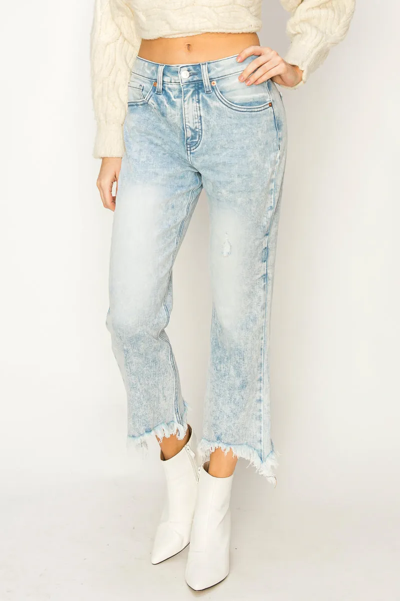 Plus Ava High Rise Crop Flare Jeans