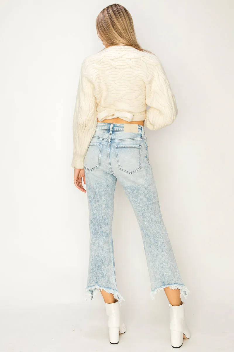 Plus Ava High Rise Crop Flare Jeans