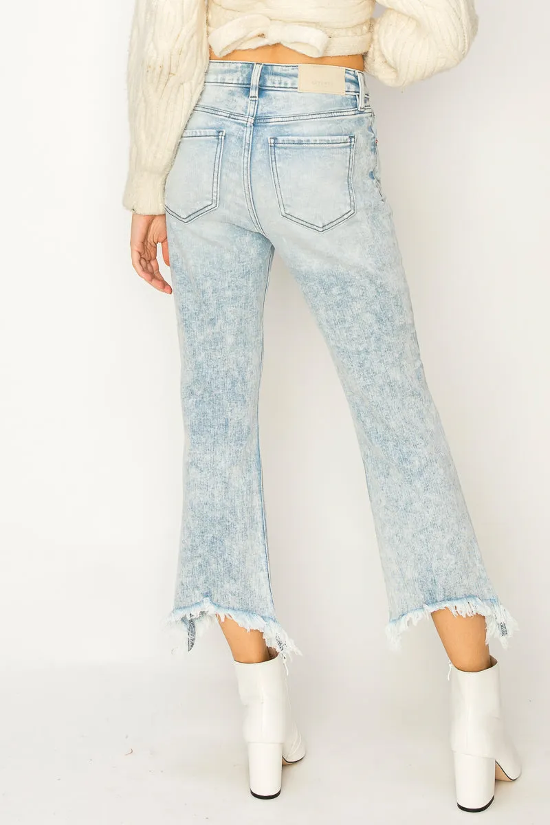 Plus Ava High Rise Crop Flare Jeans