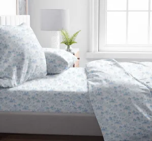 Princess Bleu Toile Sheet/Pillow Cover Set - 100% Premium Bamboo Viscose