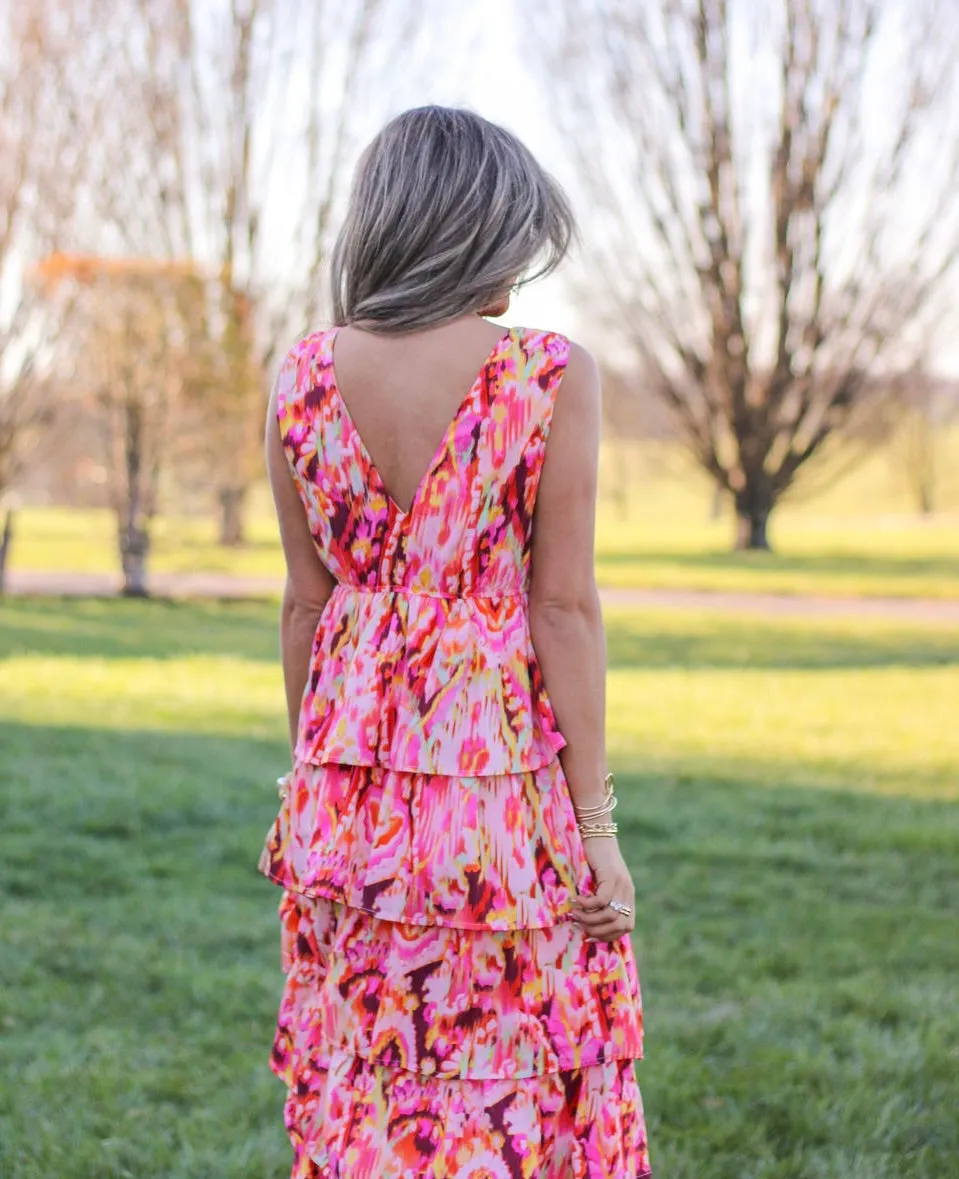 Shades Of Pink Ruffle Dress