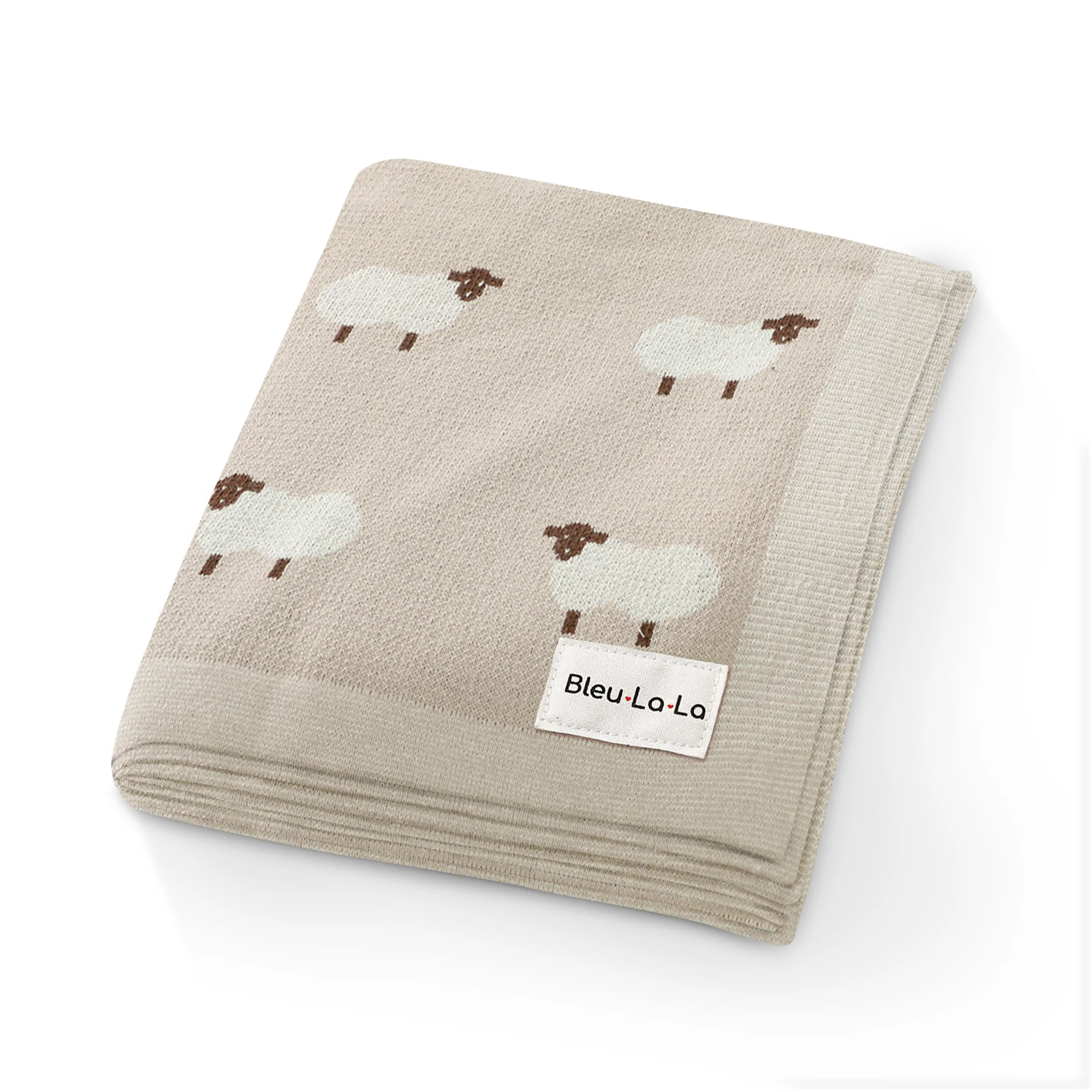 Sheep Knit Baby Blanket