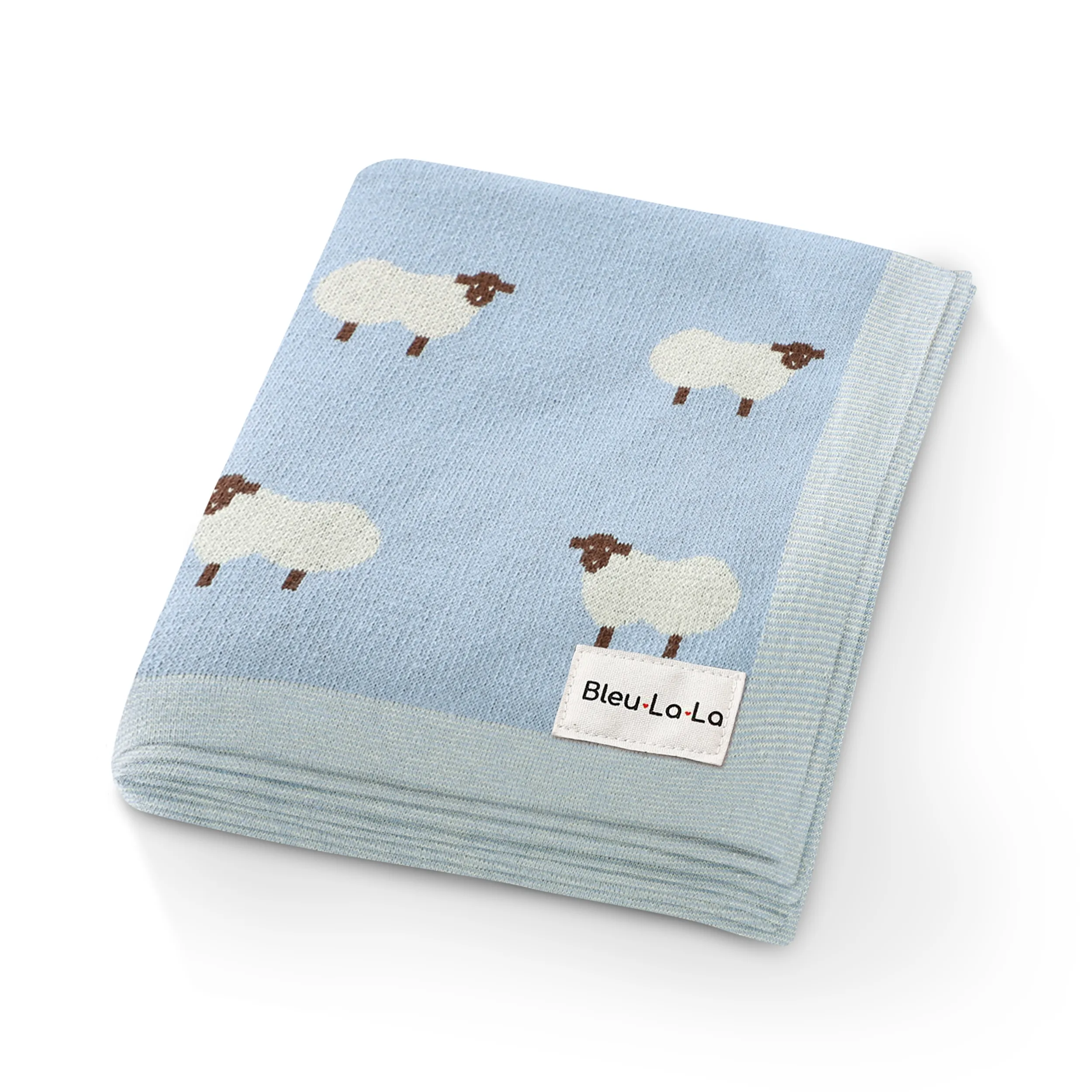 Sheep Knit Baby Blanket