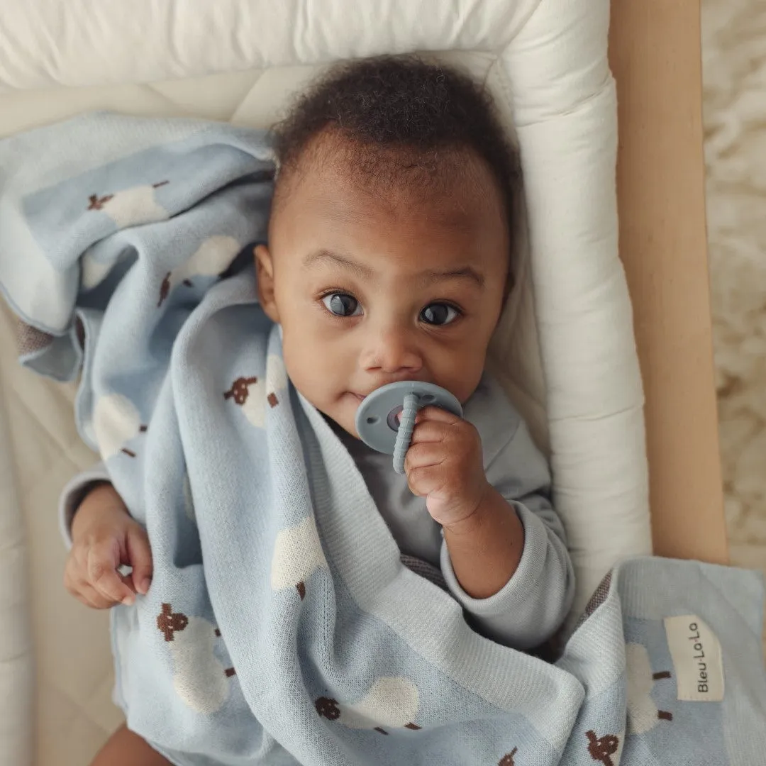 Sheep Knit Baby Blanket