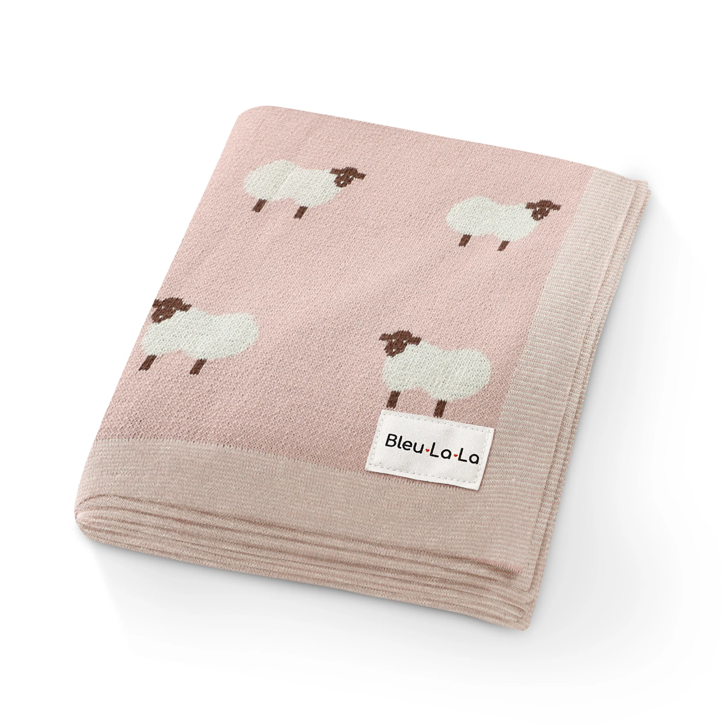 Sheep Knit Baby Blanket