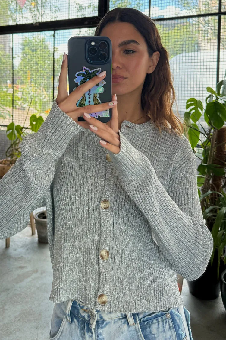 Silver Rib Holly Cardigan