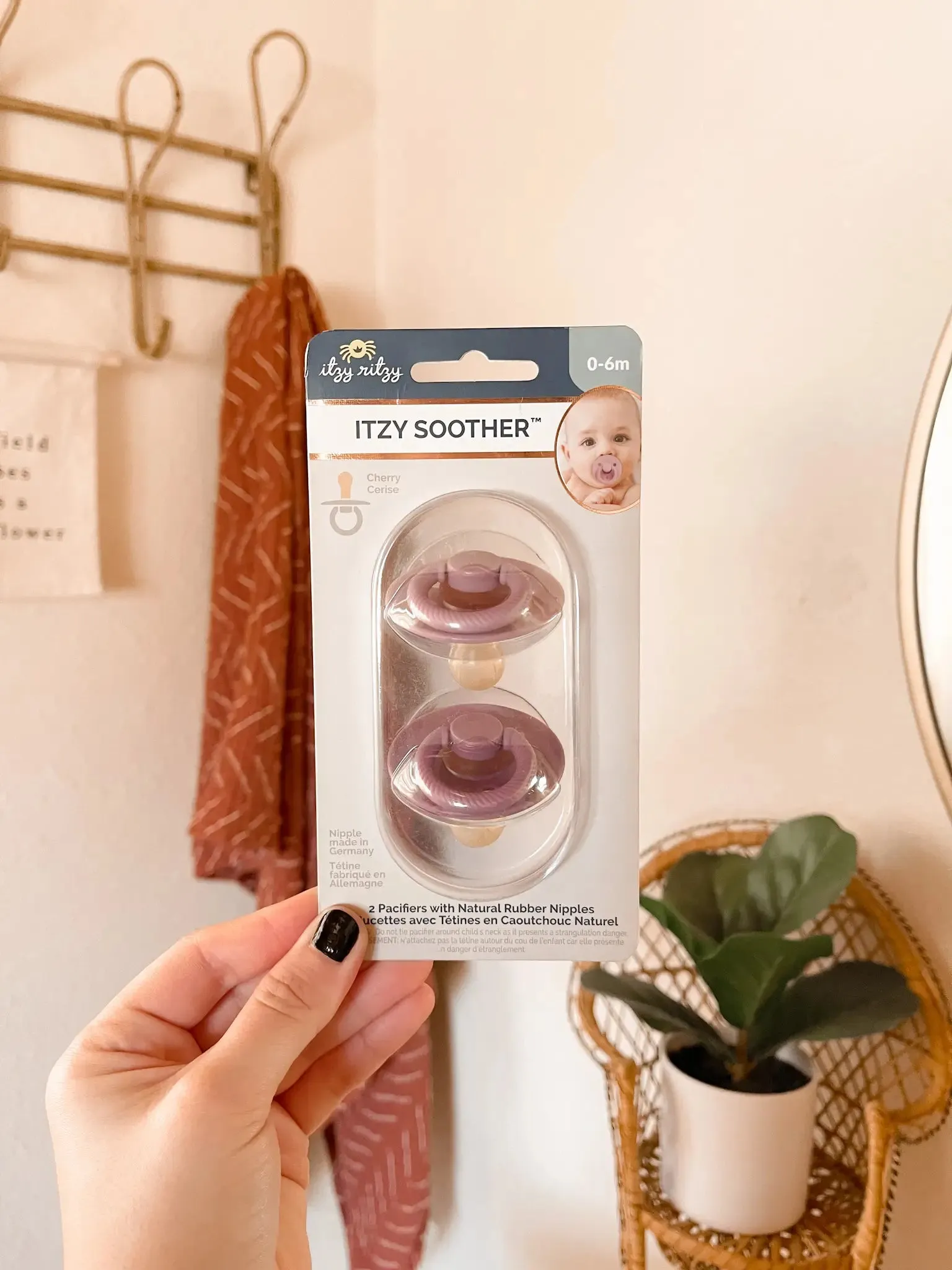 Soother Natural Rubber Pacifier Set (2-pack) - Orchid/Lilac