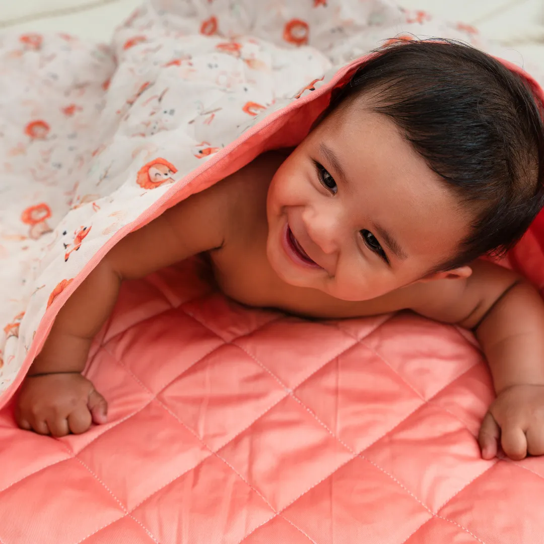 Space Hopper - Muslin Quilt for newborn babies to 5 years