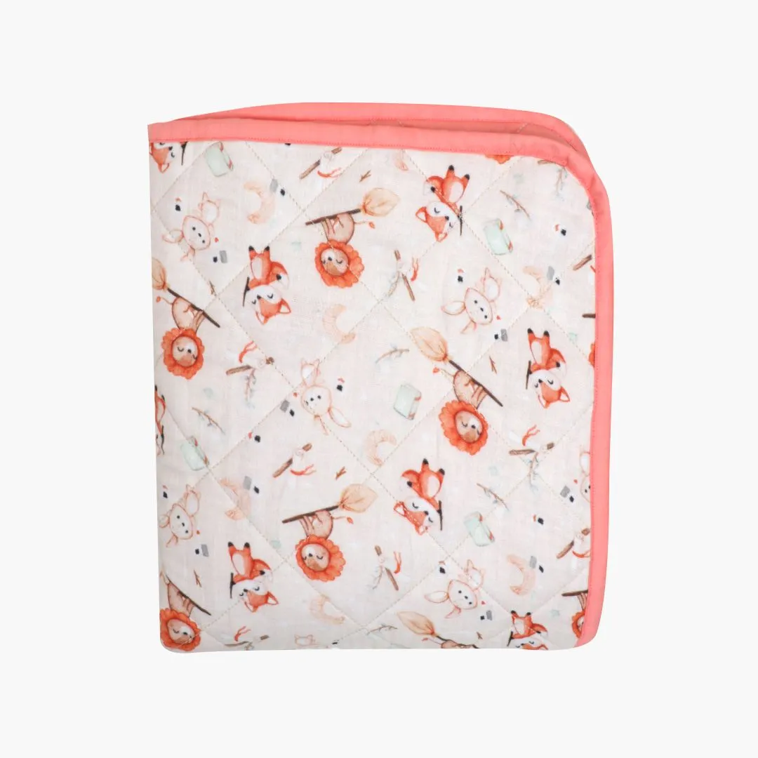 Space Hopper - Muslin Quilt for newborn babies to 5 years