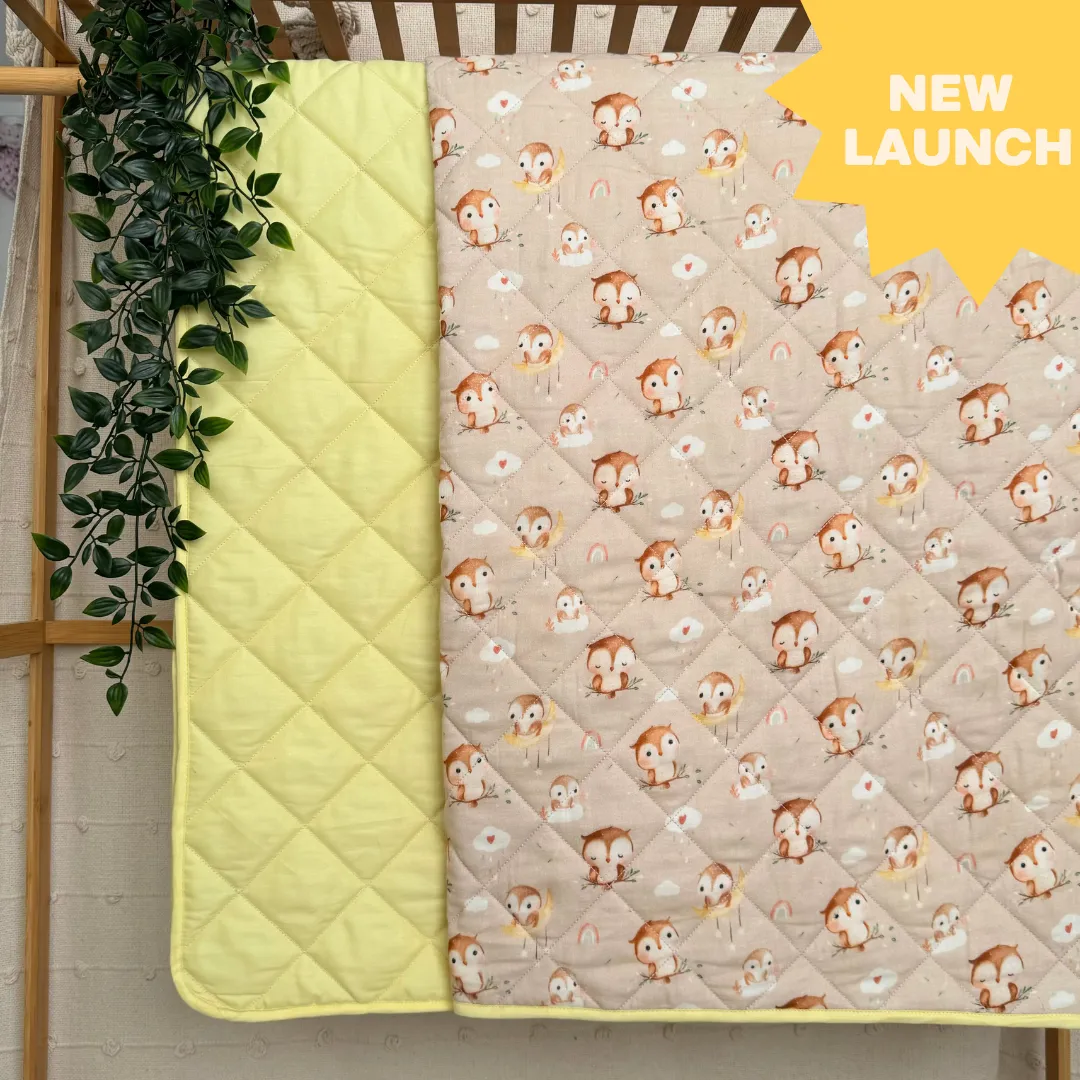 Space Hopper - Muslin Quilt for newborn babies to 5 years