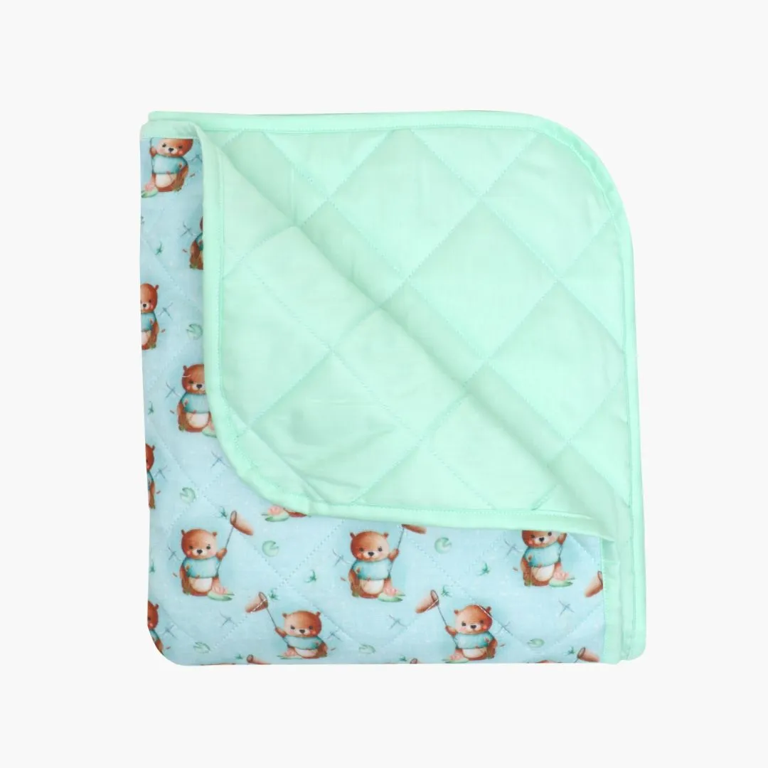 Space Hopper - Muslin Quilt for newborn babies to 5 years