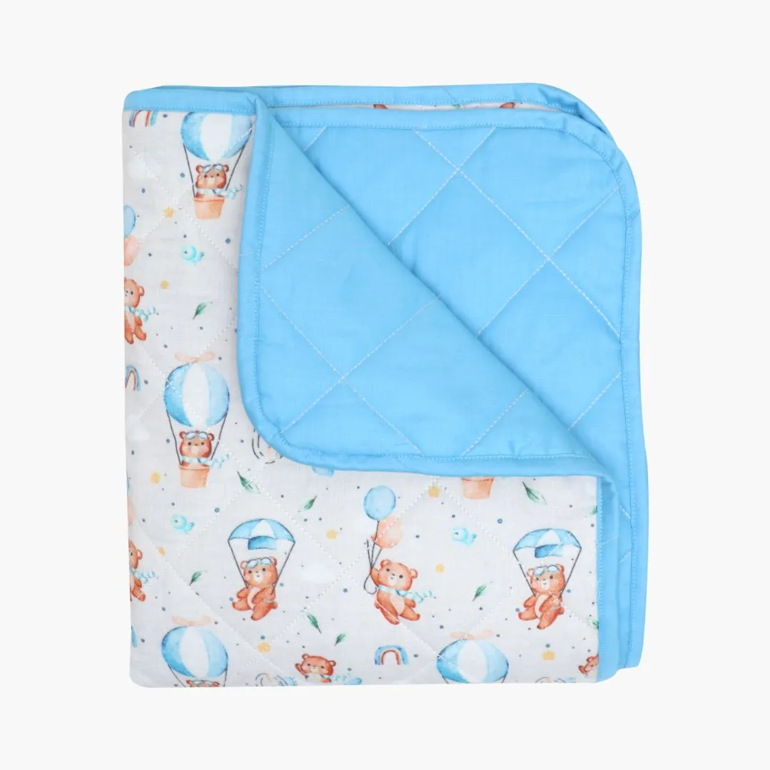 Space Hopper - Muslin Quilt for newborn babies to 5 years