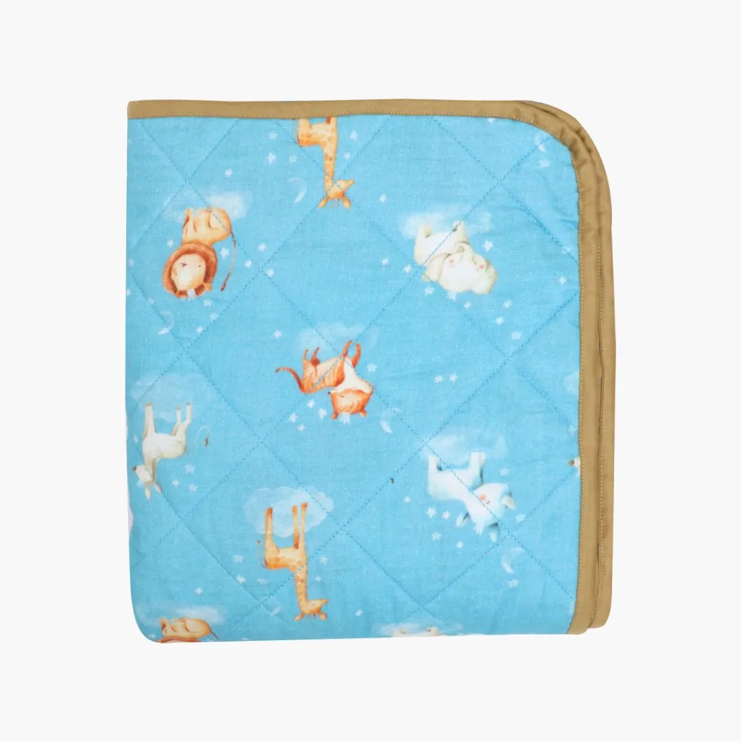 Space Hopper - Muslin Quilt for newborn babies to 5 years