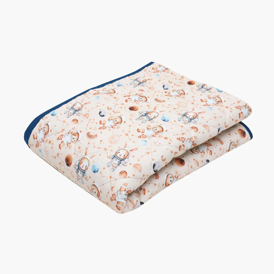 Space Hopper - Muslin Quilt for newborn babies to 5 years