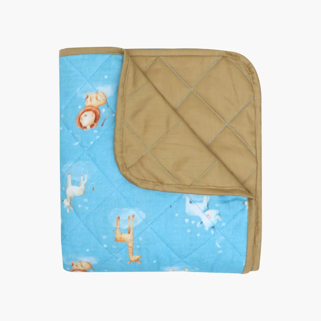 Space Hopper - Muslin Quilt for newborn babies to 5 years