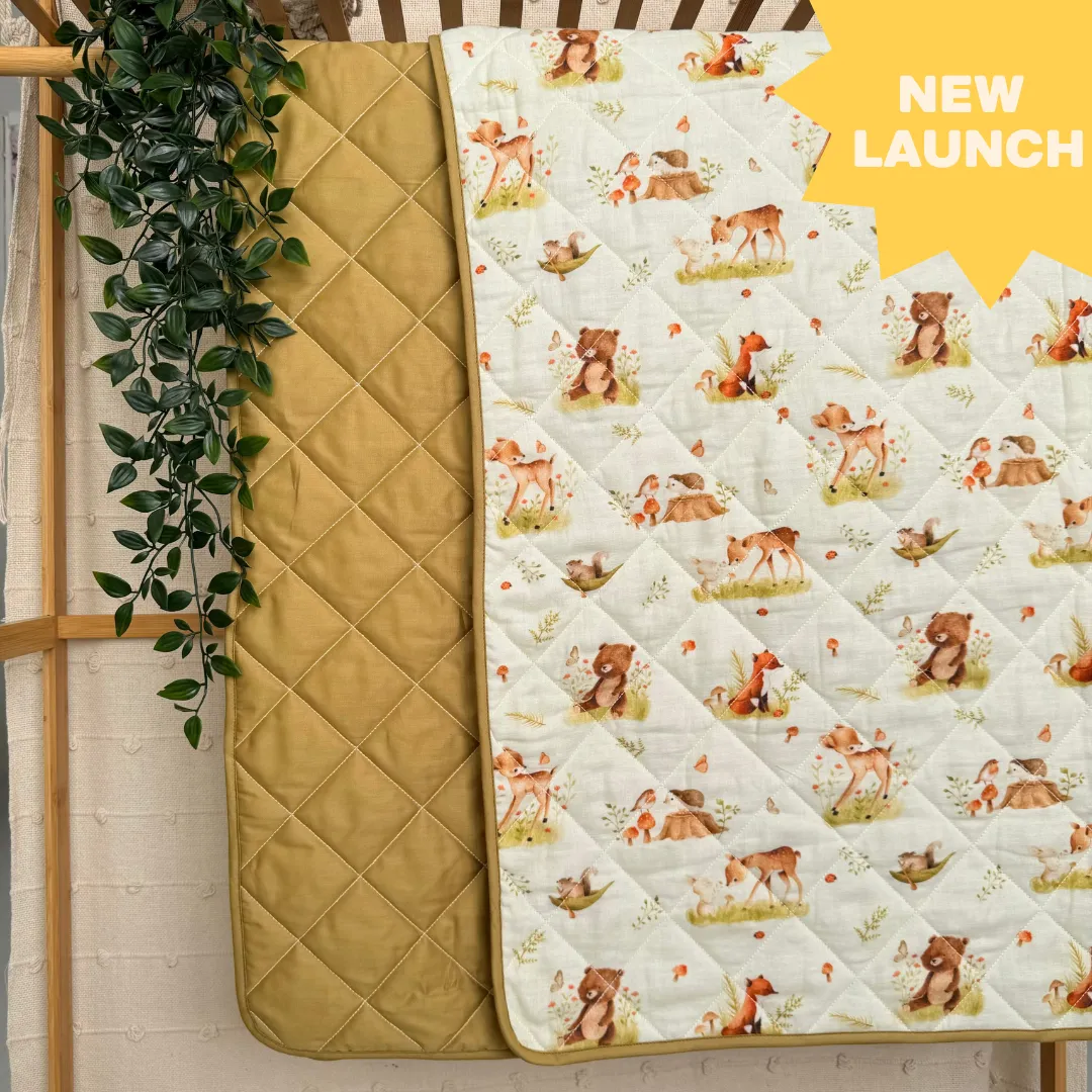 Space Hopper - Muslin Quilt for newborn babies to 5 years