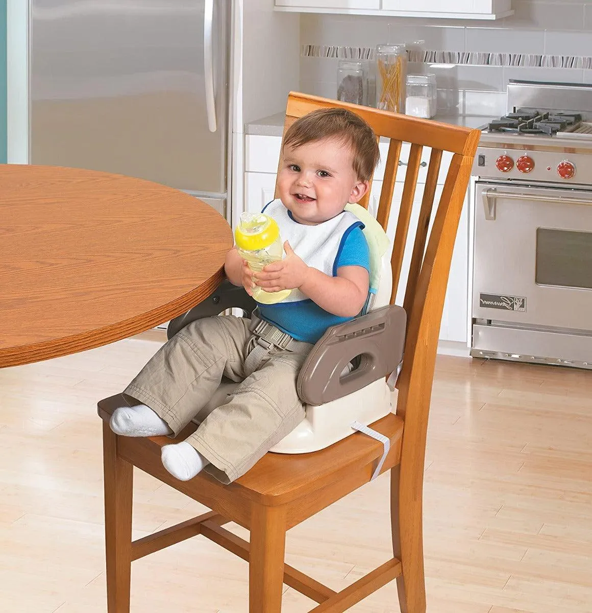 Summer Infant Deluxe Folding Booster Seat Beige - Booster Seats For Ages 6-24 Months