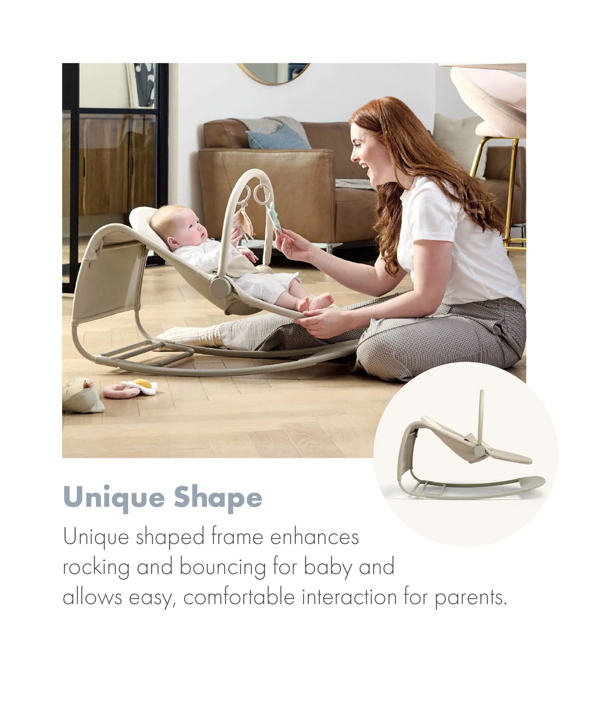 Tempo 3-in-1 Rocker/Bouncer - Sand