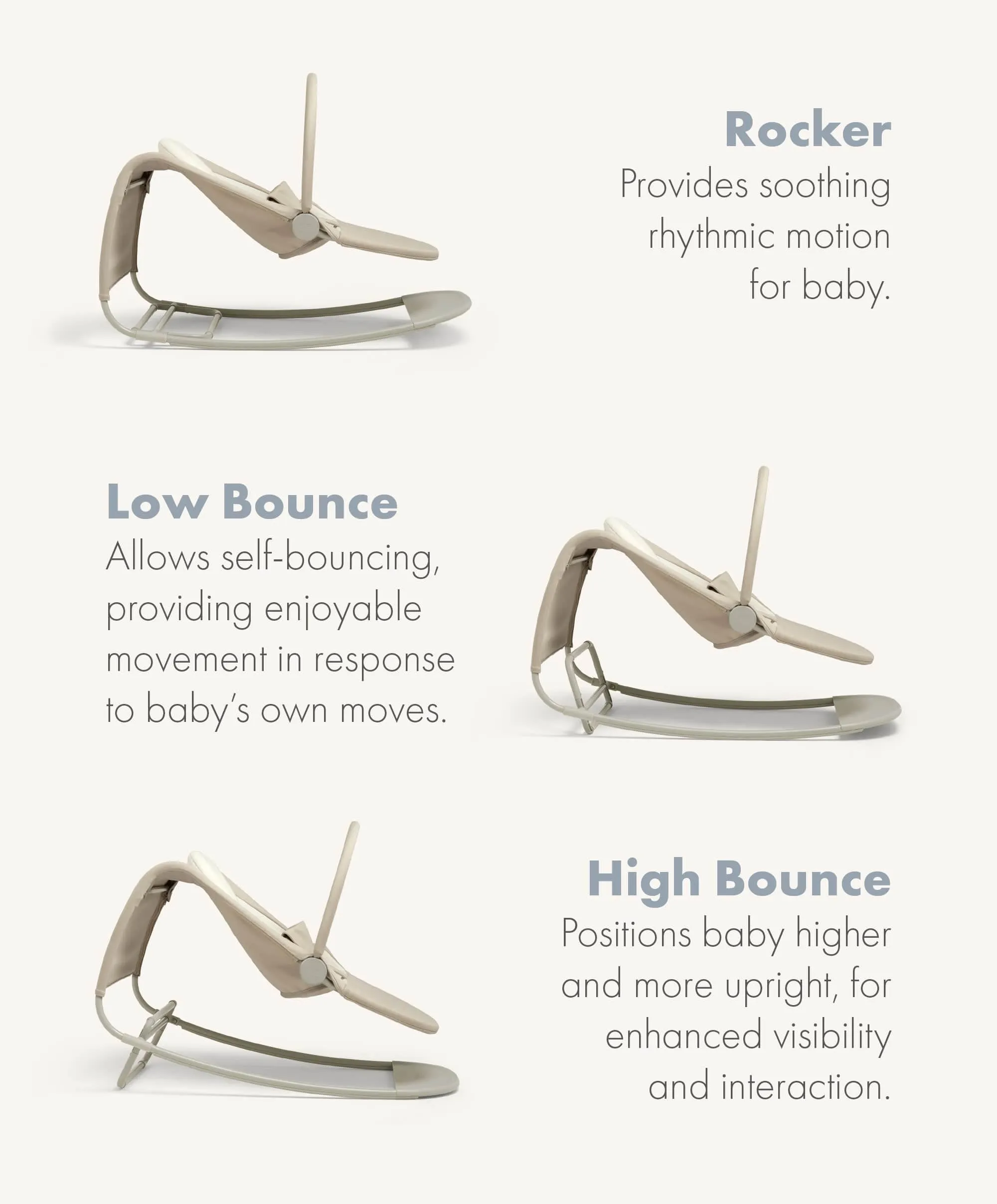 Tempo 3-in-1 Rocker/Bouncer - Sand