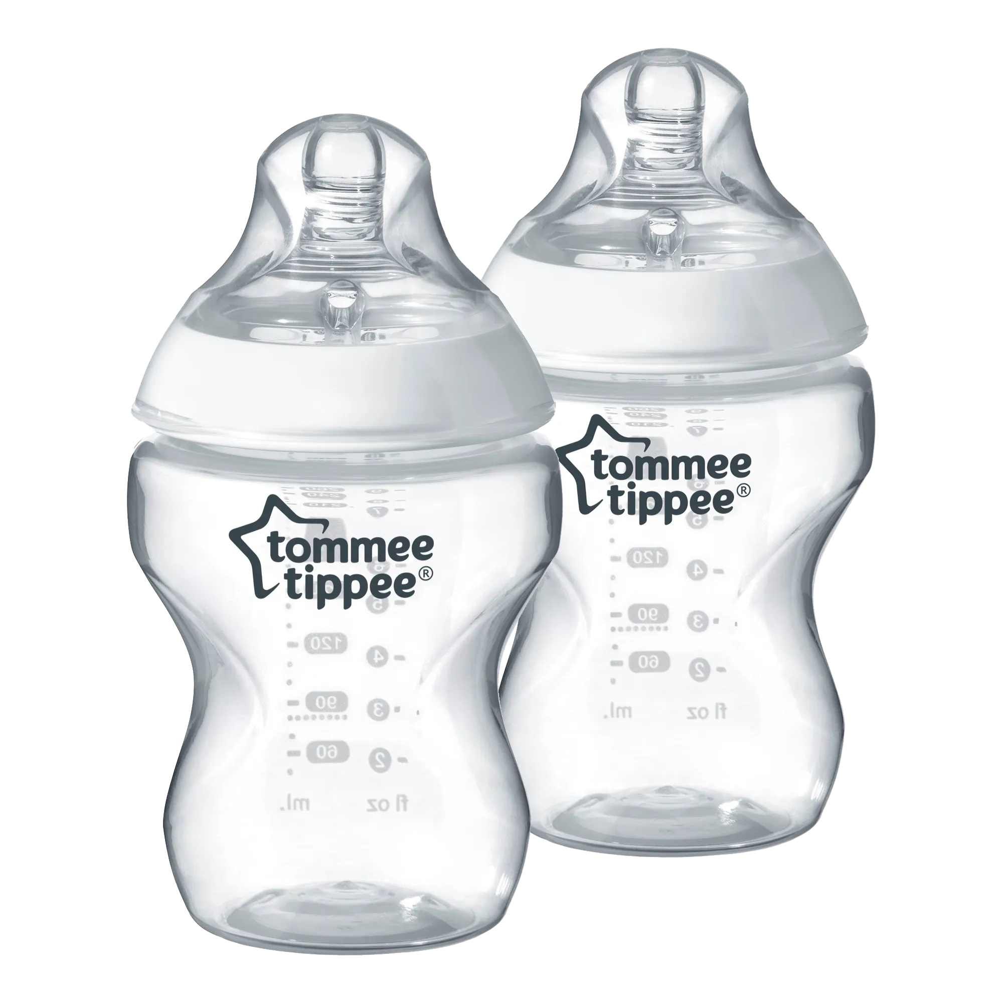 Tommee Tippee Closer to Nature - 260ml Bottle - 2 Pack 0M 