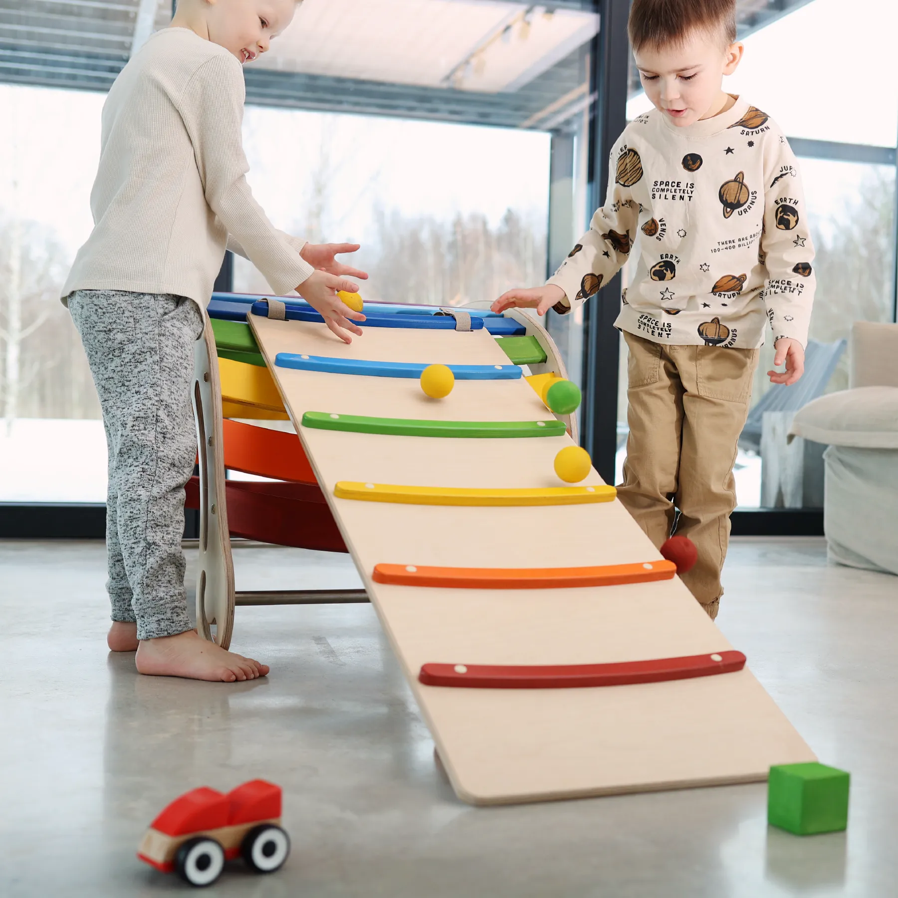 XXL Montessori Climbing arch and Rocker