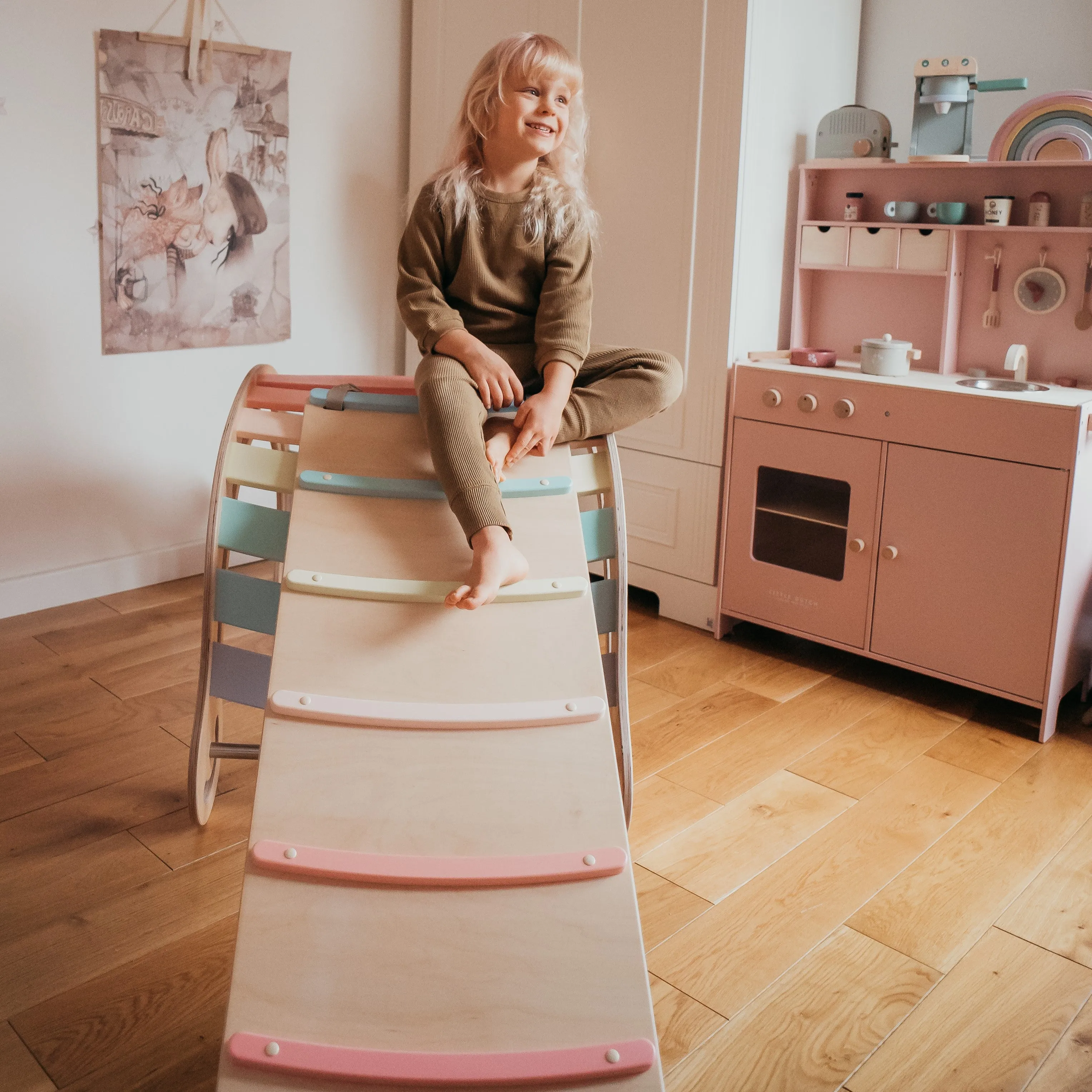 XXL Montessori Climbing arch and Rocker